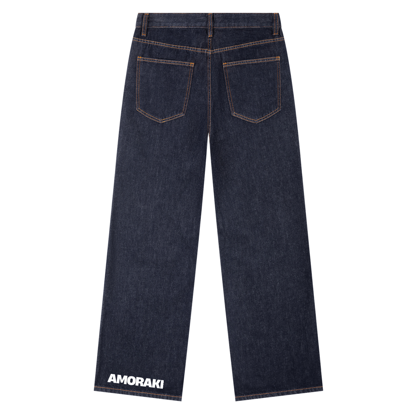 AMORAKI MEN'S STRAIGHT LEG RAW DENIM