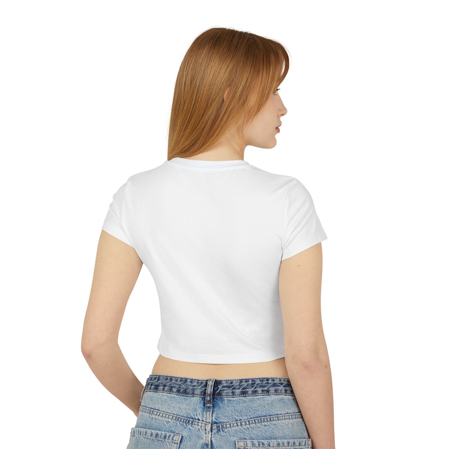 Floral Embroidered Women's Baby Tee - Casual Summer Style