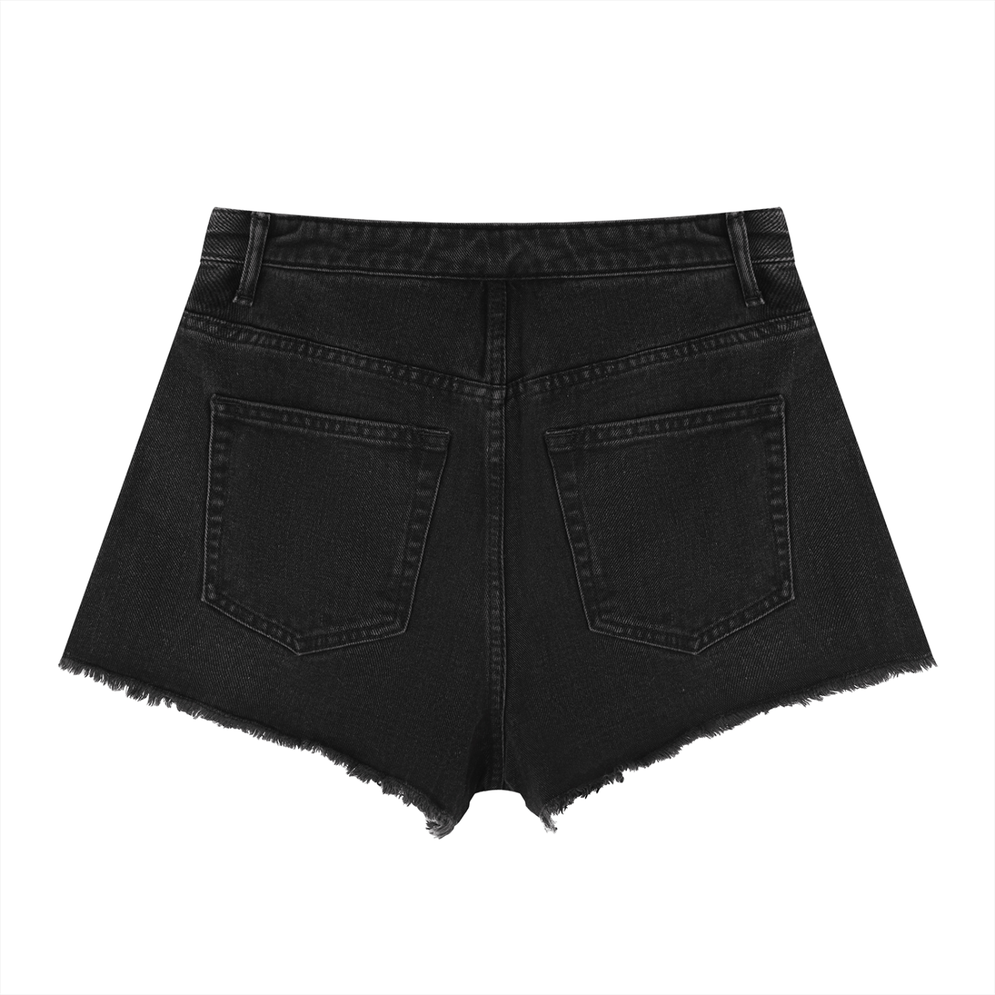 AMORAKI VINTAGE WASH DENIM SHORTS