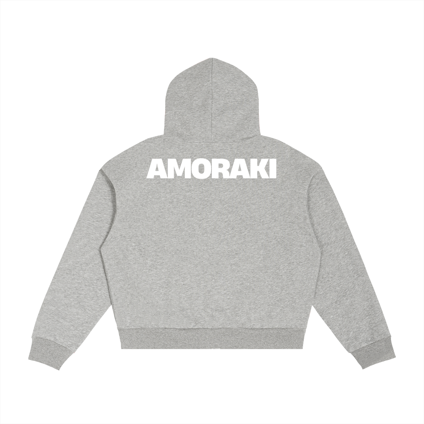 AMORAKI PLAID BOXY ZIP HOODIE