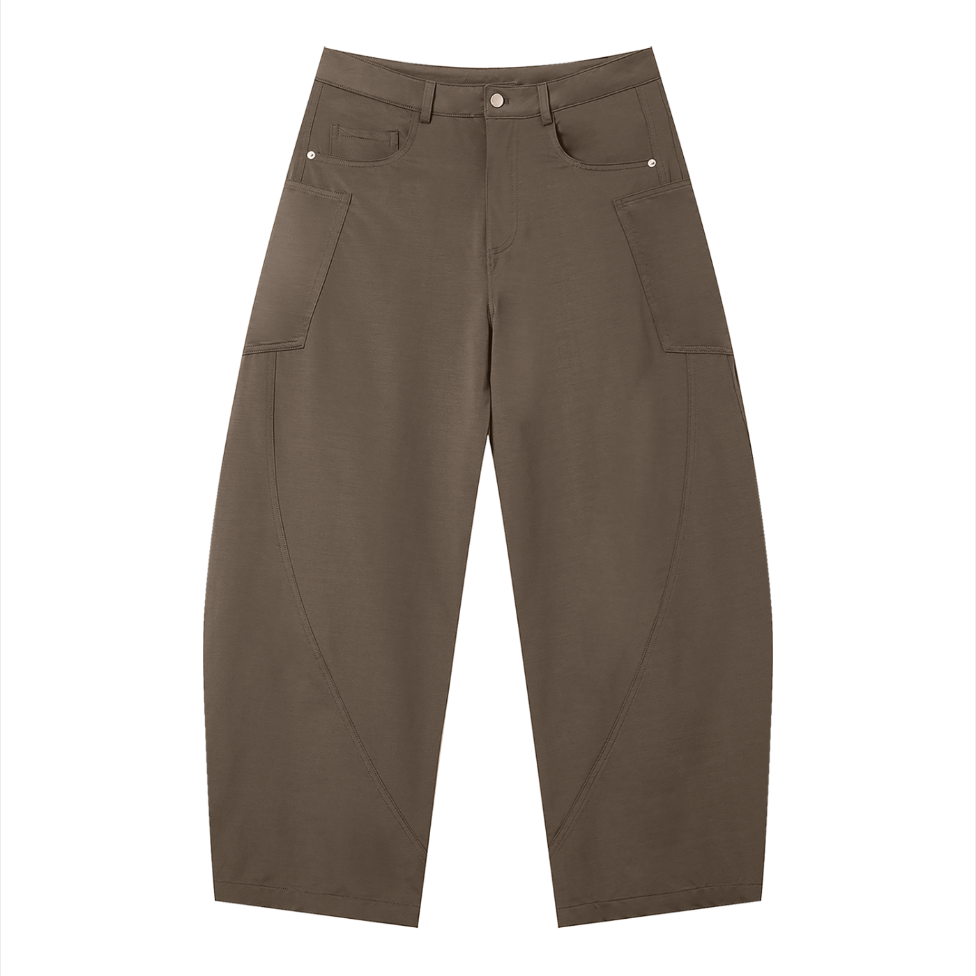 AMORAKI MEN'S STRUCTURED BARREL PANTS