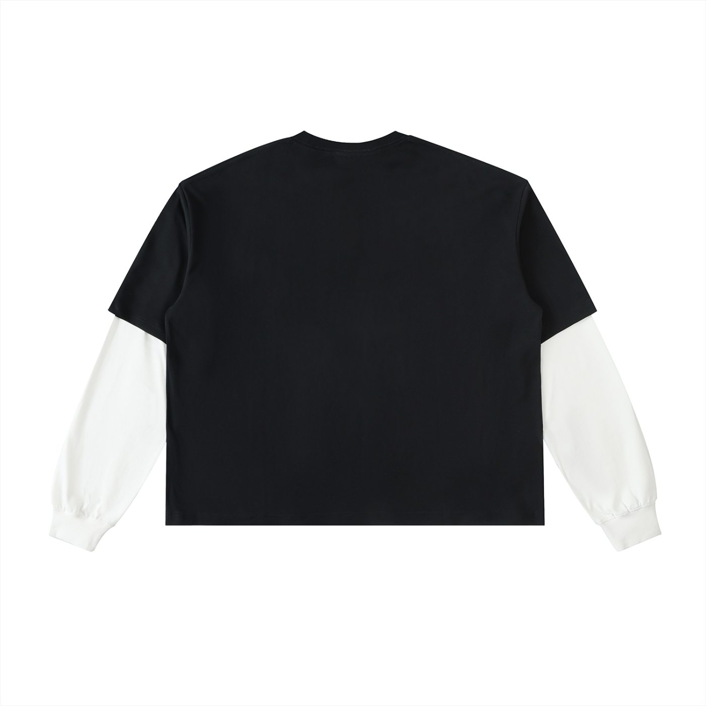 AMORAKI UNISEX LAYERED CONTRAST TEE