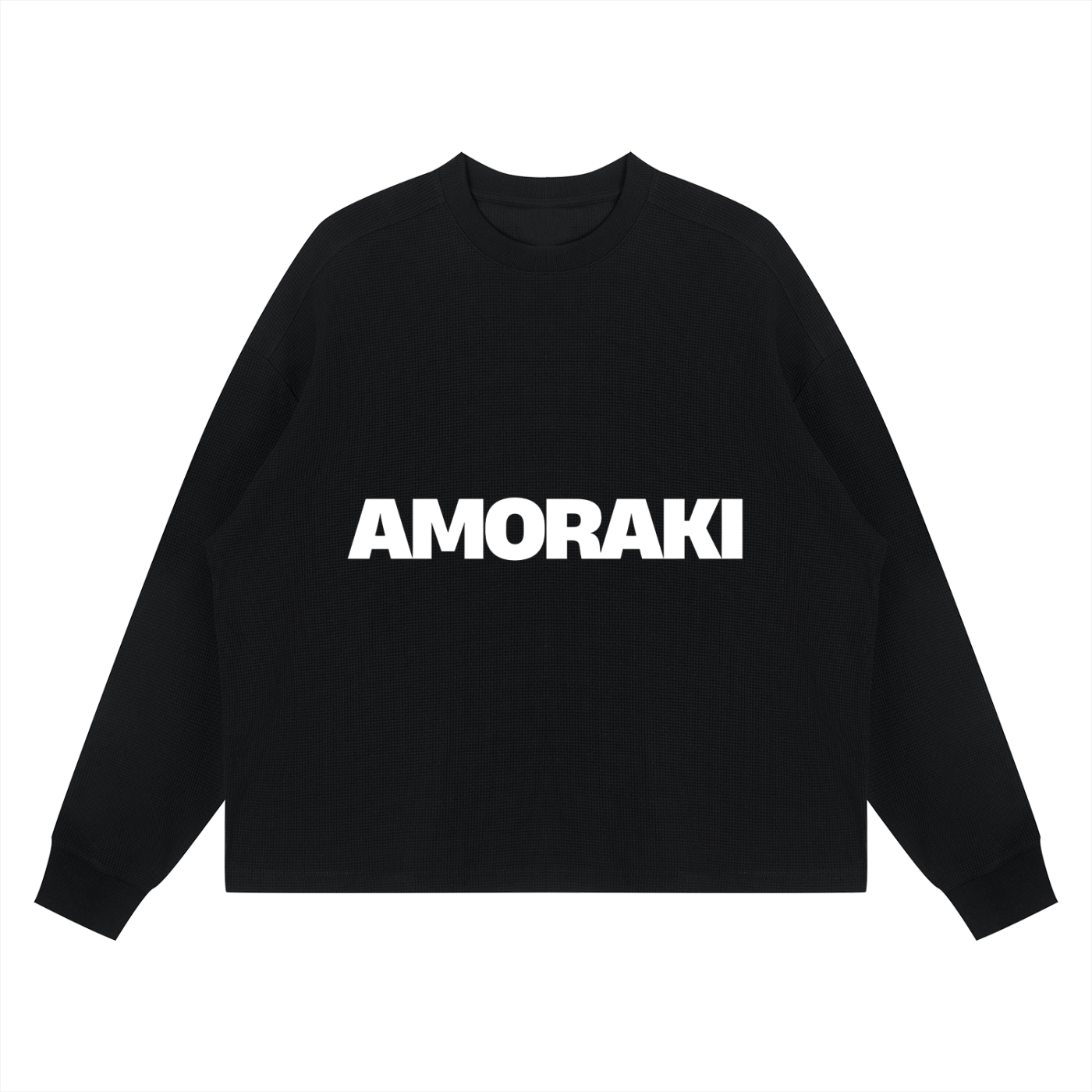 AMORAKI WAFFLE BOXY LONG SLEEVE