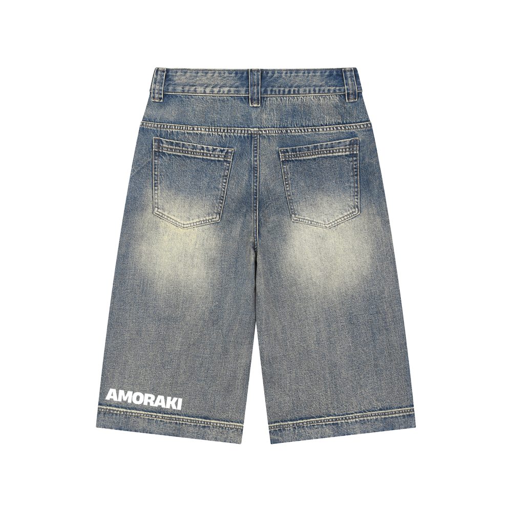 AMORAKI UNISEX VINTAGE WASH JORTS