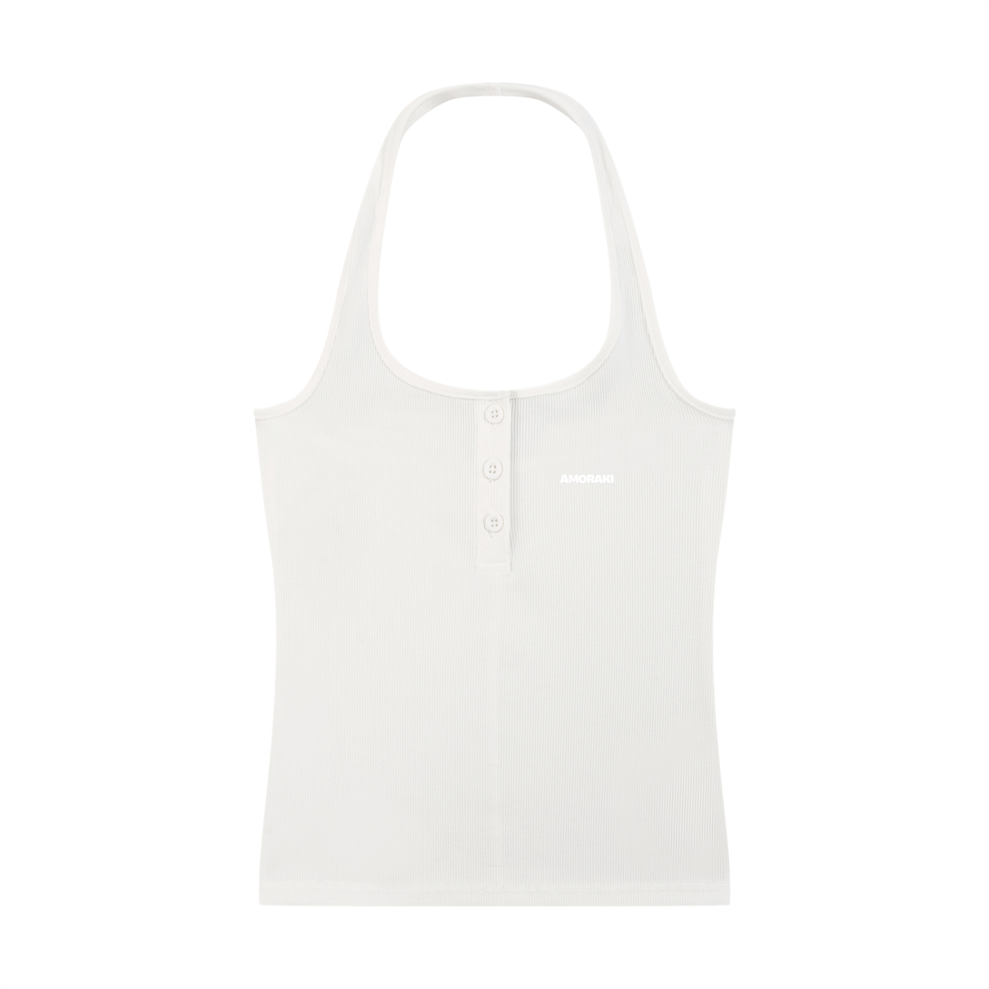 AMORAKI WOMEN'S RIBBED HENLEY TANK