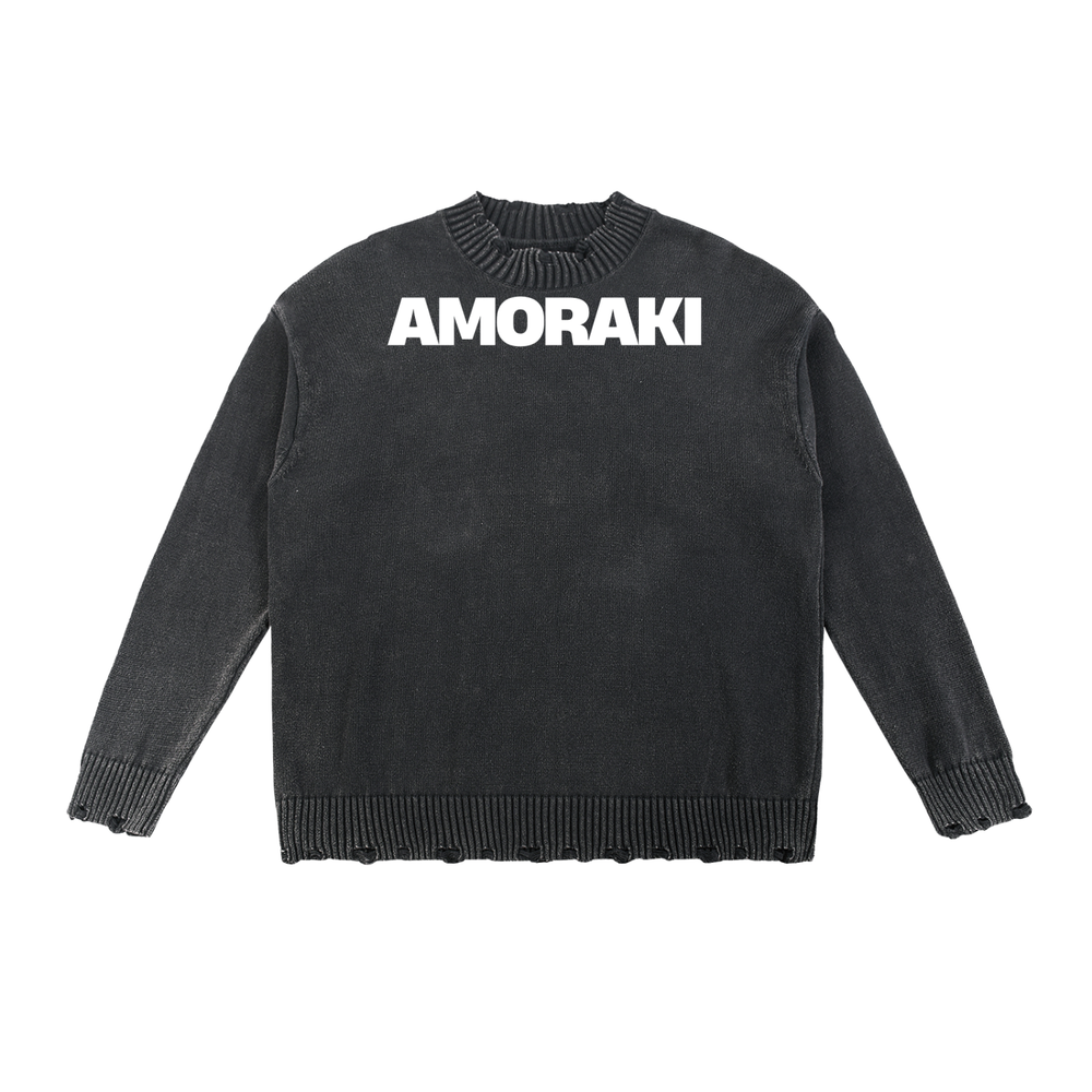 AMORAKI VINTAGE DISTRESSED SWEATER