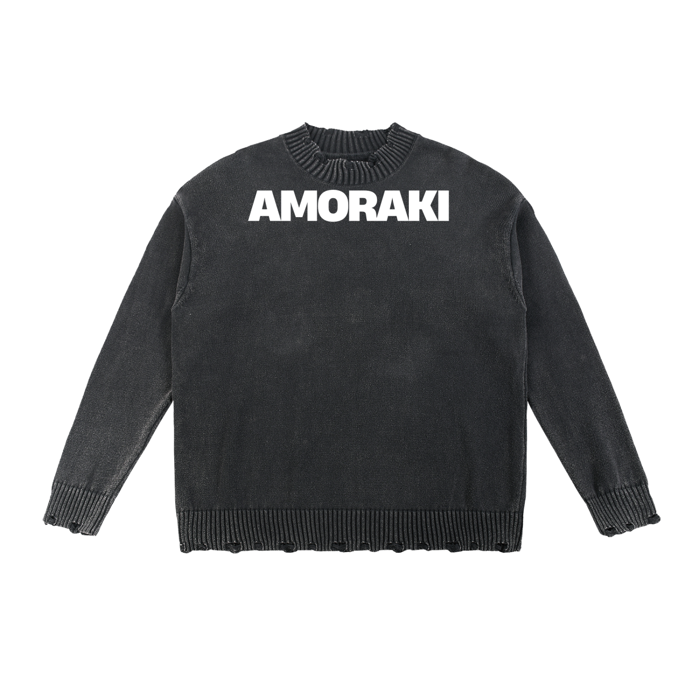 AMORAKI VINTAGE DISTRESSED SWEATER