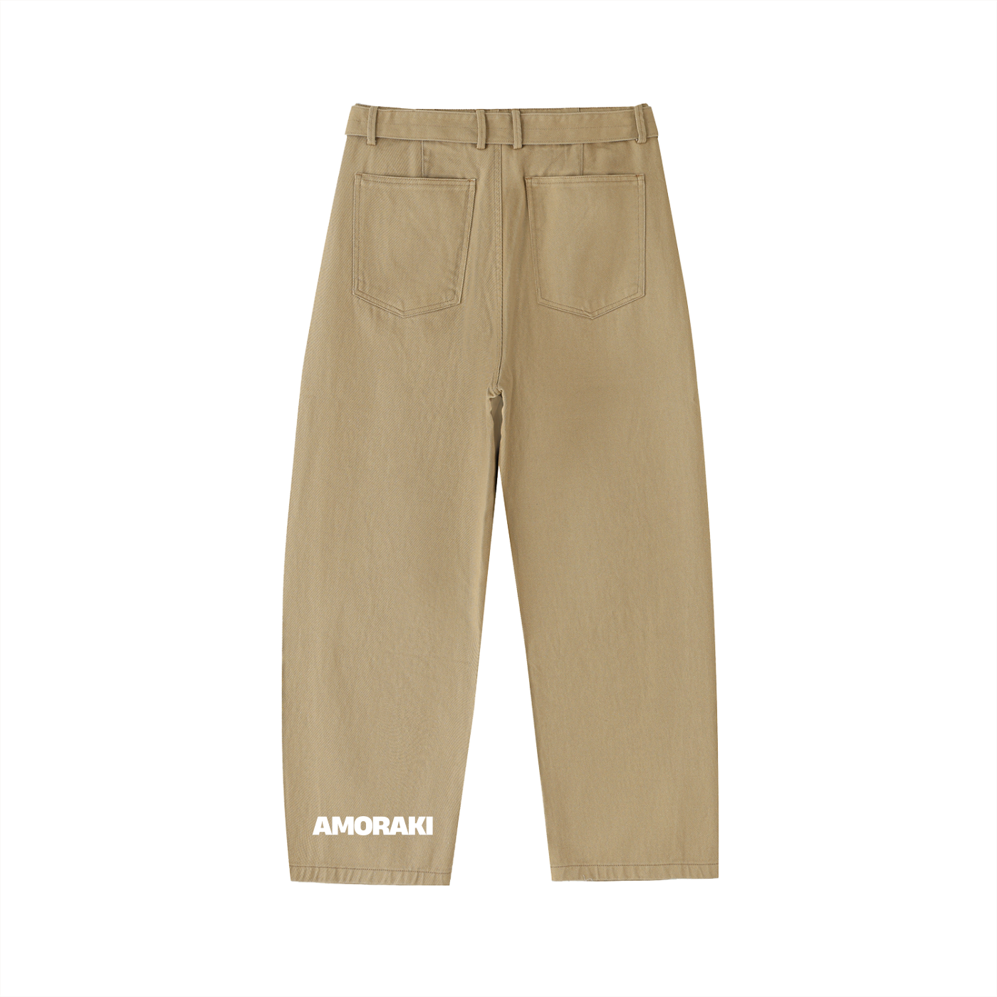 AMORAKI WOMEN'S BARREL LEG CHINO PANTS