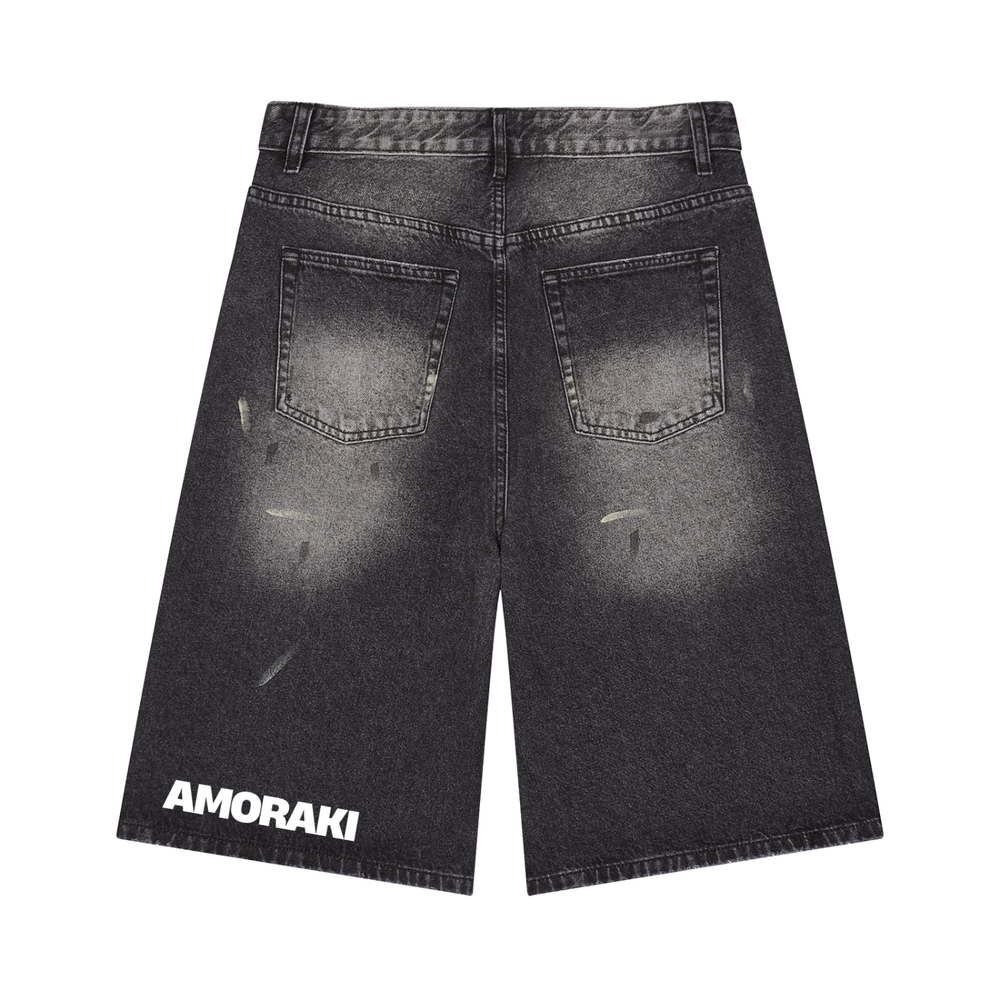 AMORAKI VINTAGE BLACK JORTS