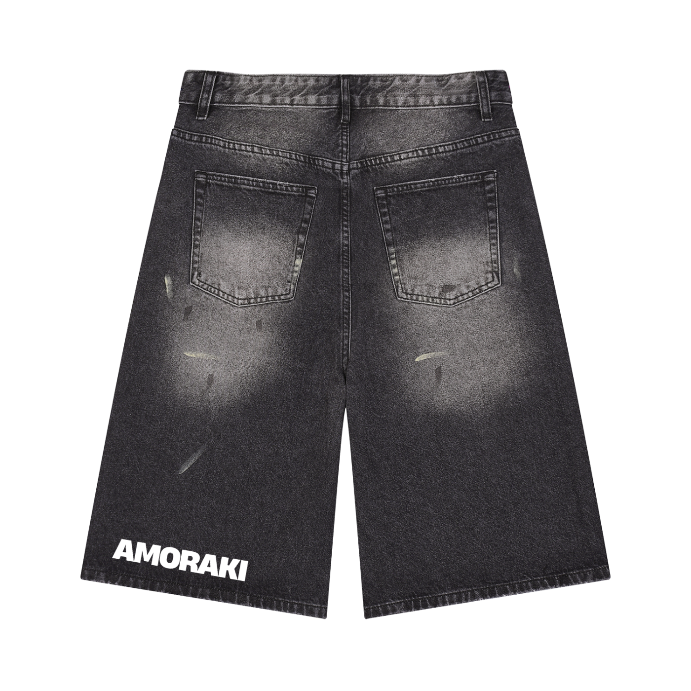 AMORAKI VINTAGE BLACK JORTS
