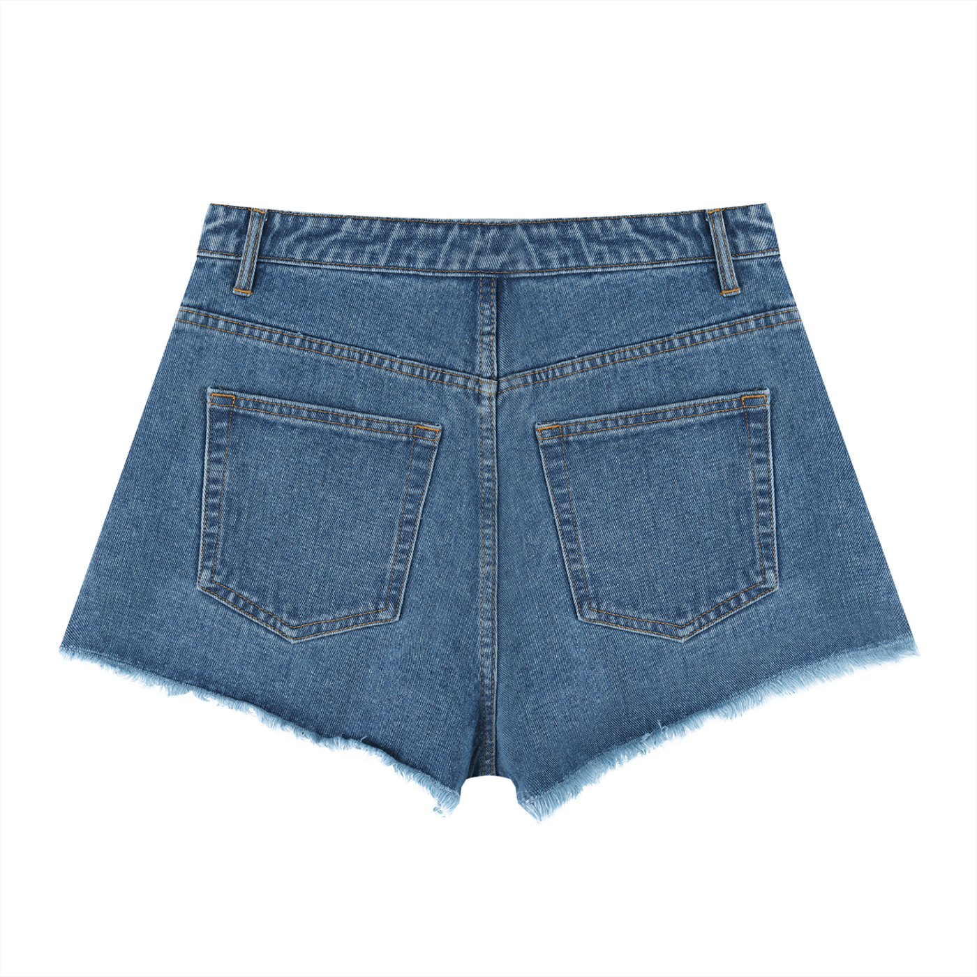 AMORAKI VINTAGE WASH DENIM SHORTS