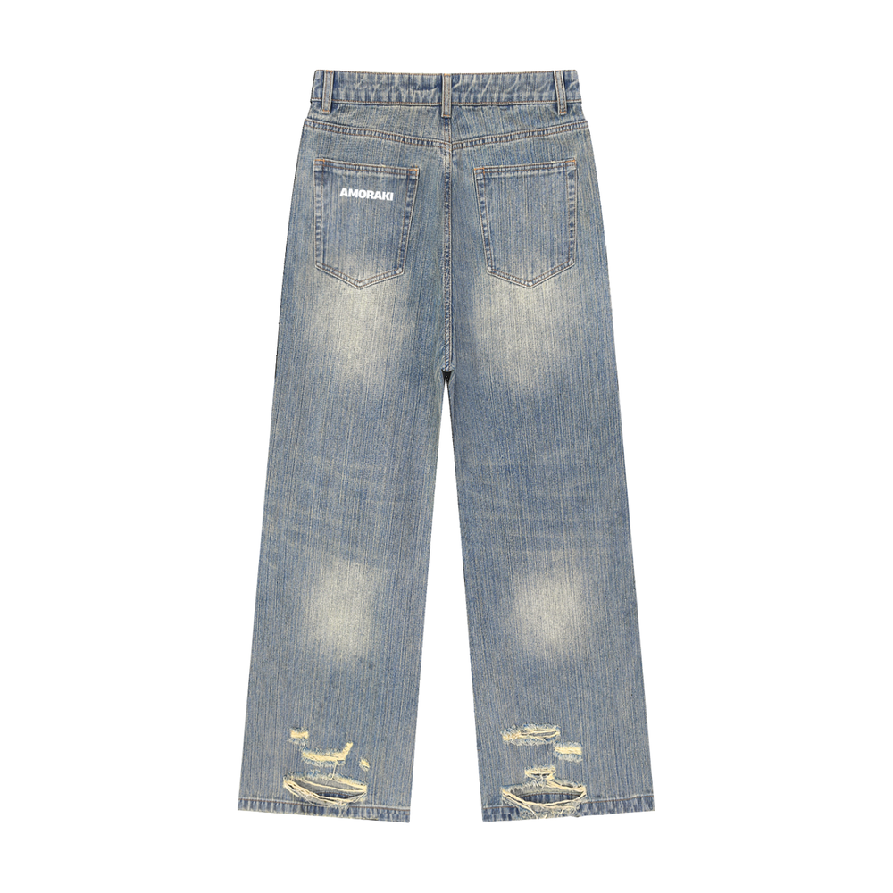 AMORAKI WASH DENIM JEANS
