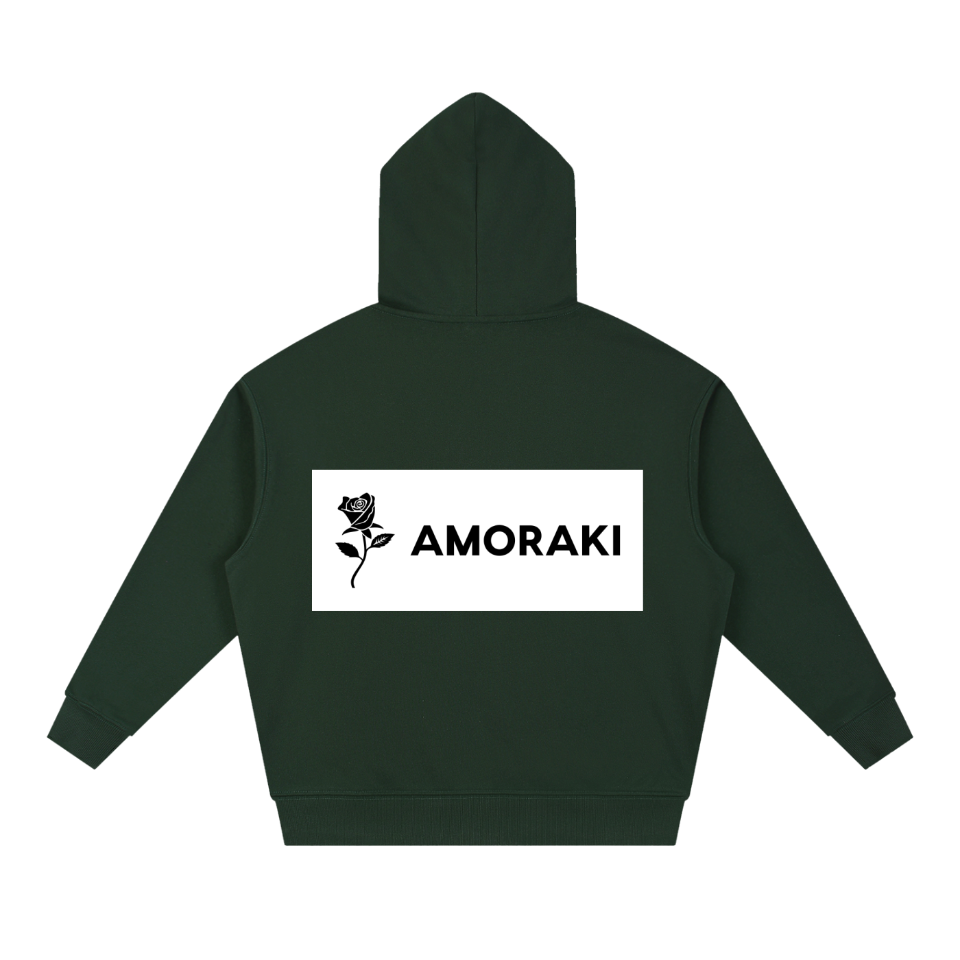AMORAKI BACKSTAMP OVERSIZED HOODIE