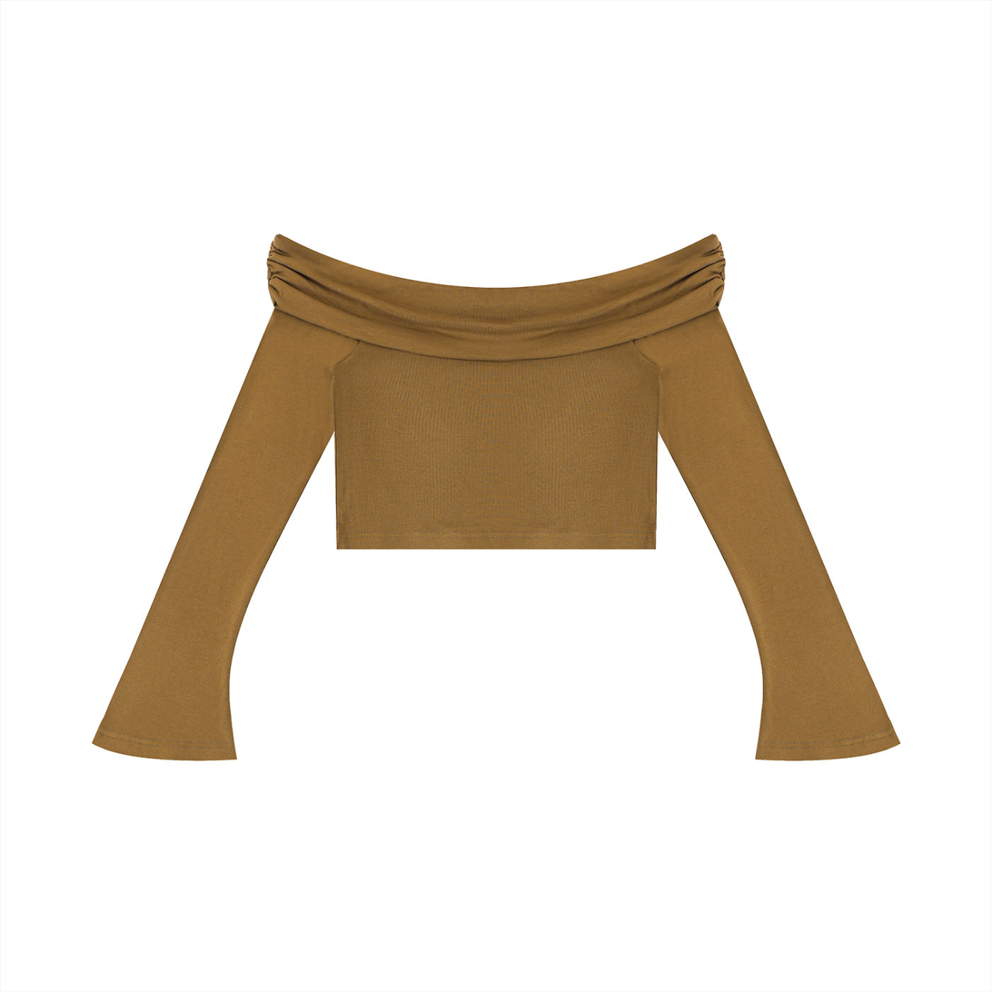 AMORAKI WOMEN'S OFF-SHOULDER CROP TEE