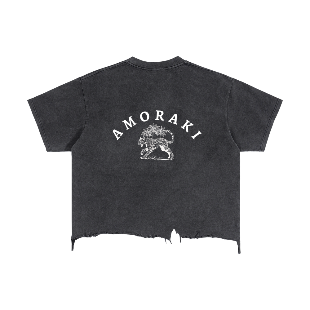 AMORAKI JAGUAR WALK VINTAGE BOXY TEE