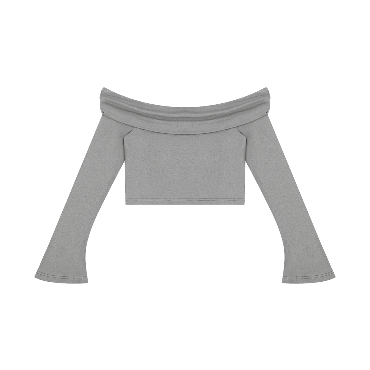 AMORAKI WOMEN'S OFF-SHOULDER CROP TEE