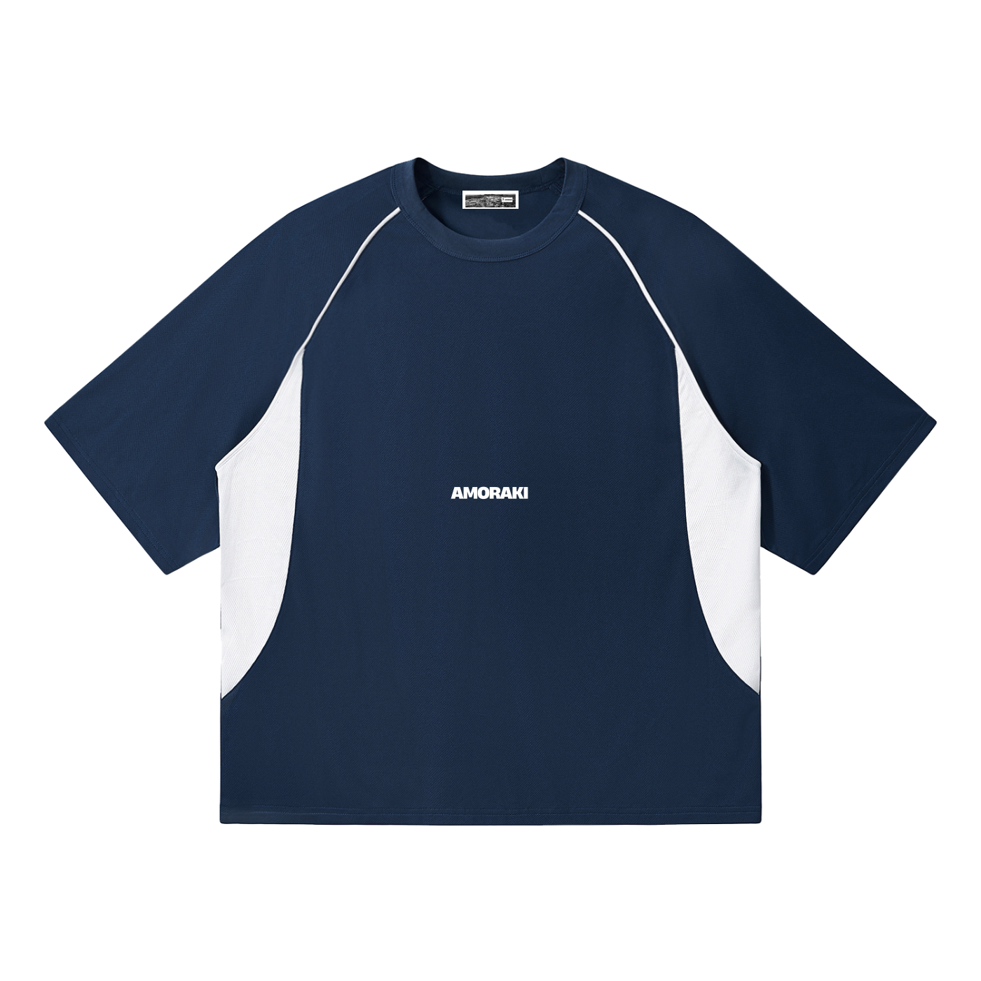 AMORAKI RAGLAN PANEL TEE