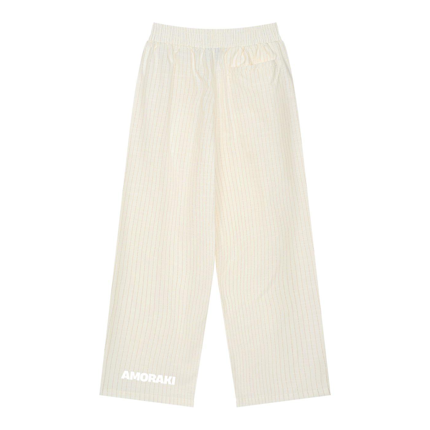 AMORAKI STRIPED PLEATED PANTS
