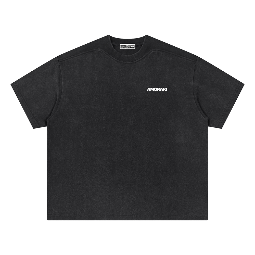 AMORAKI VINTAGE WASH BOXY TEE