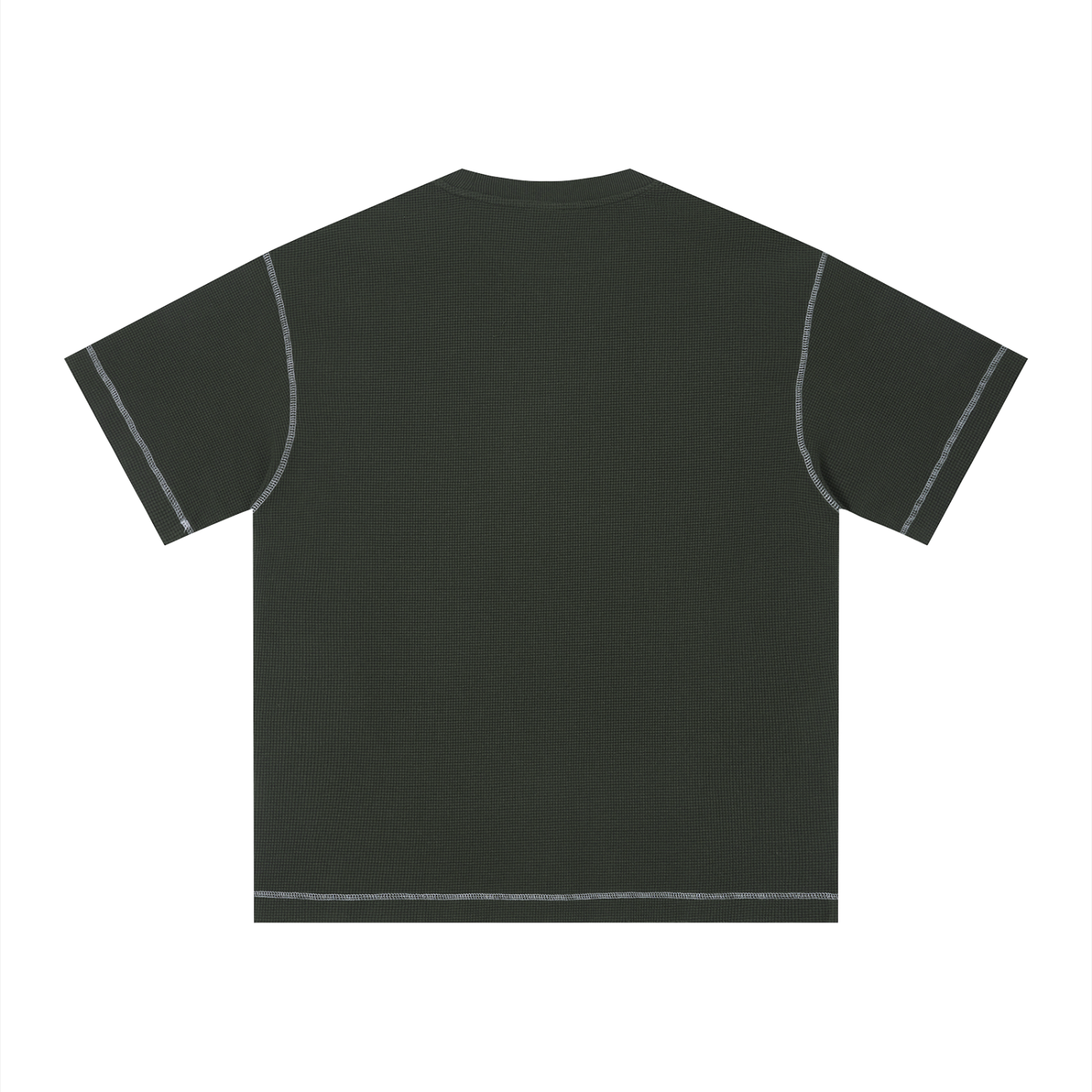 AMORAKI UNISEX SUNFADE WAFFLE BOXY TEE