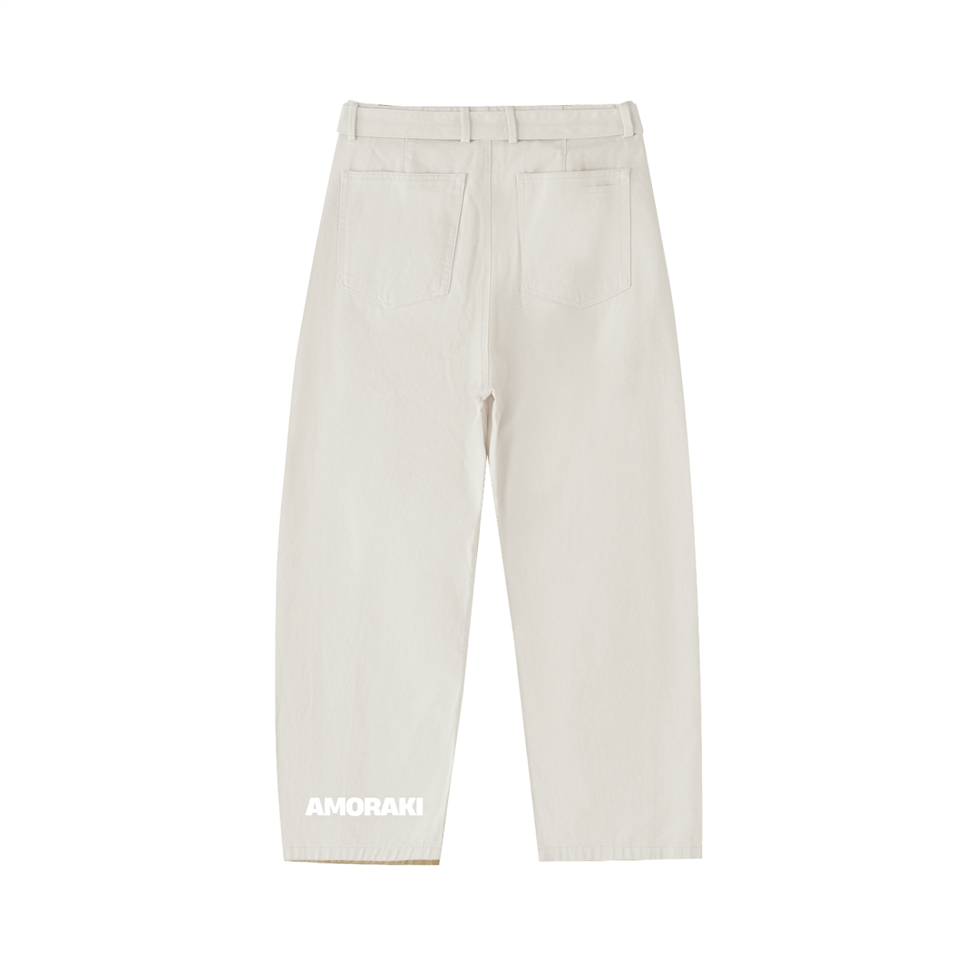 AMORAKI WOMEN'S BARREL LEG CHINO PANTS