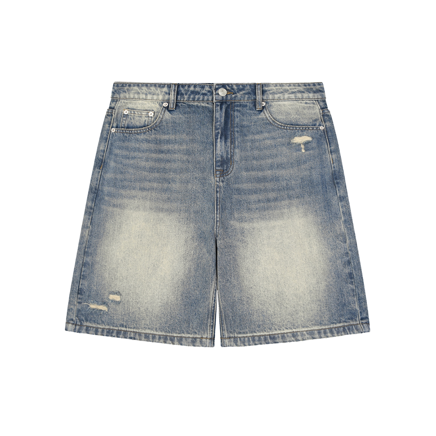 AMORAKI UNISEX BAGGY DENIM SHORTS
