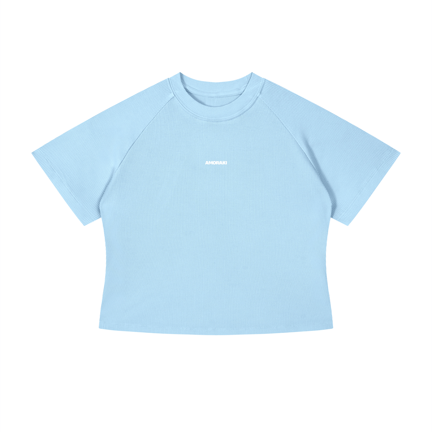 AMORAKI WOMEN'S MINERAL WASH CROP TEE