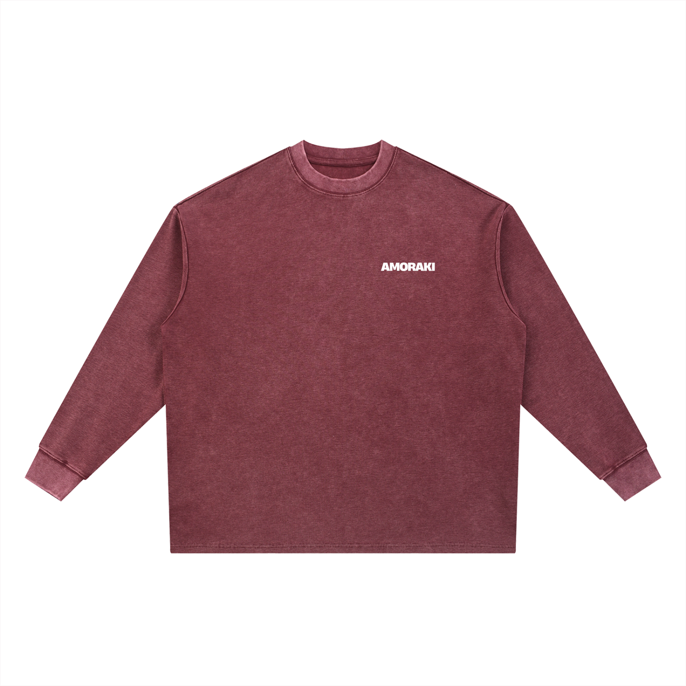 AMORAKI WASHED WAFFLE OVERSIZED TEE