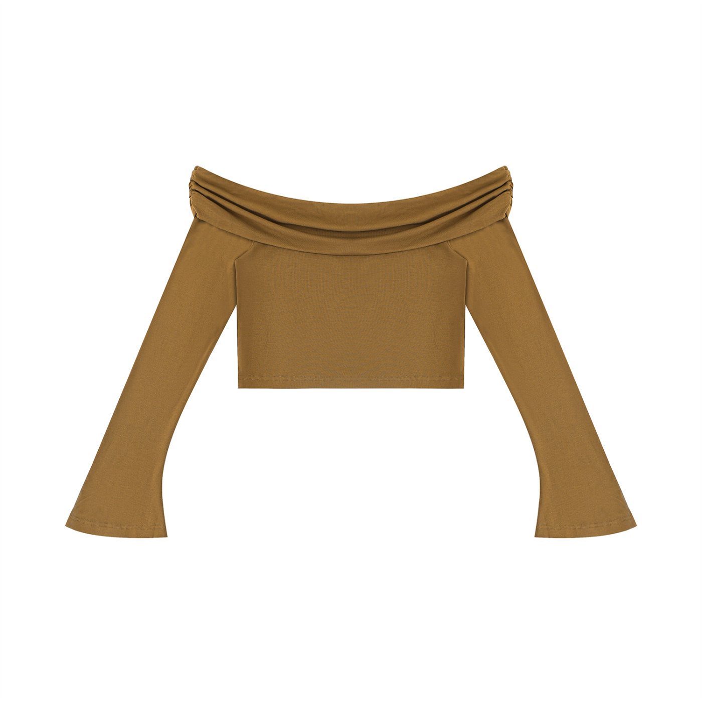 AMORAKI WOMEN'S OFF-SHOULDER CROP TEE
