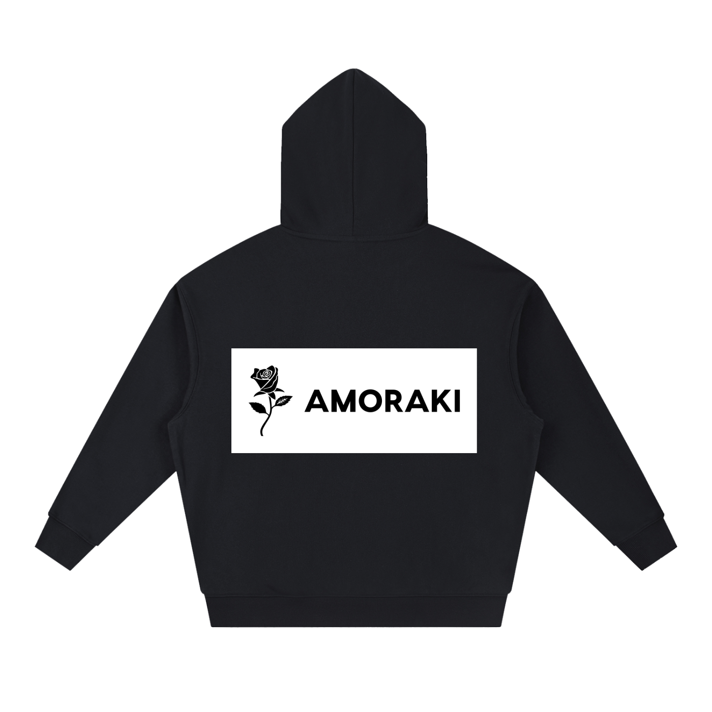 AMORAKI BACKSTAMP OVERSIZED HOODIE