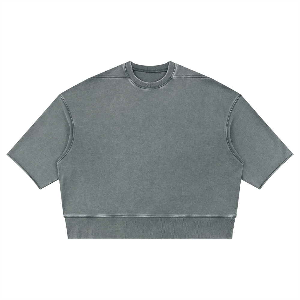 AMORAKI UNISEX MINERAL WASH BOXY TEE