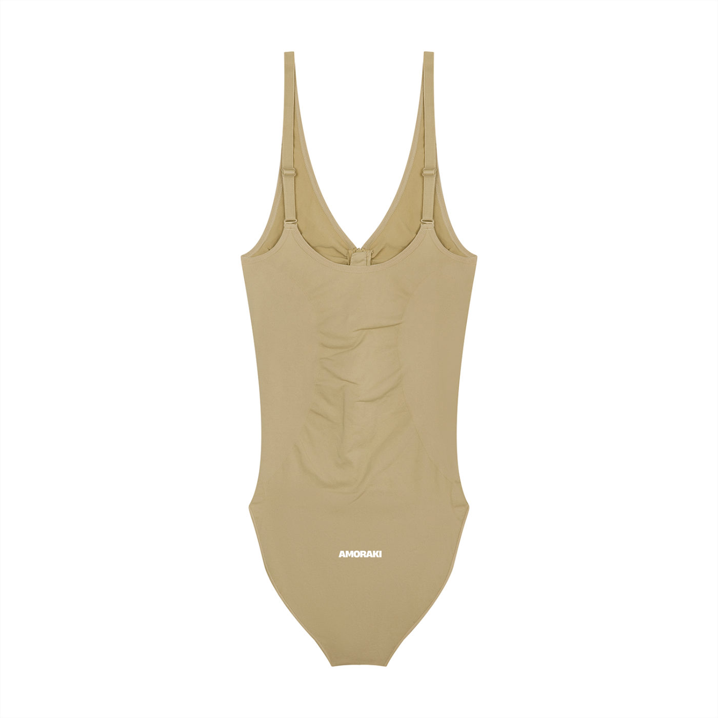 AMORAKI FULL-ZIP RUCHED BODYSUIT