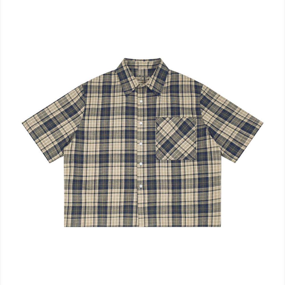 AMORAKI PLAID BOXY SHIRT