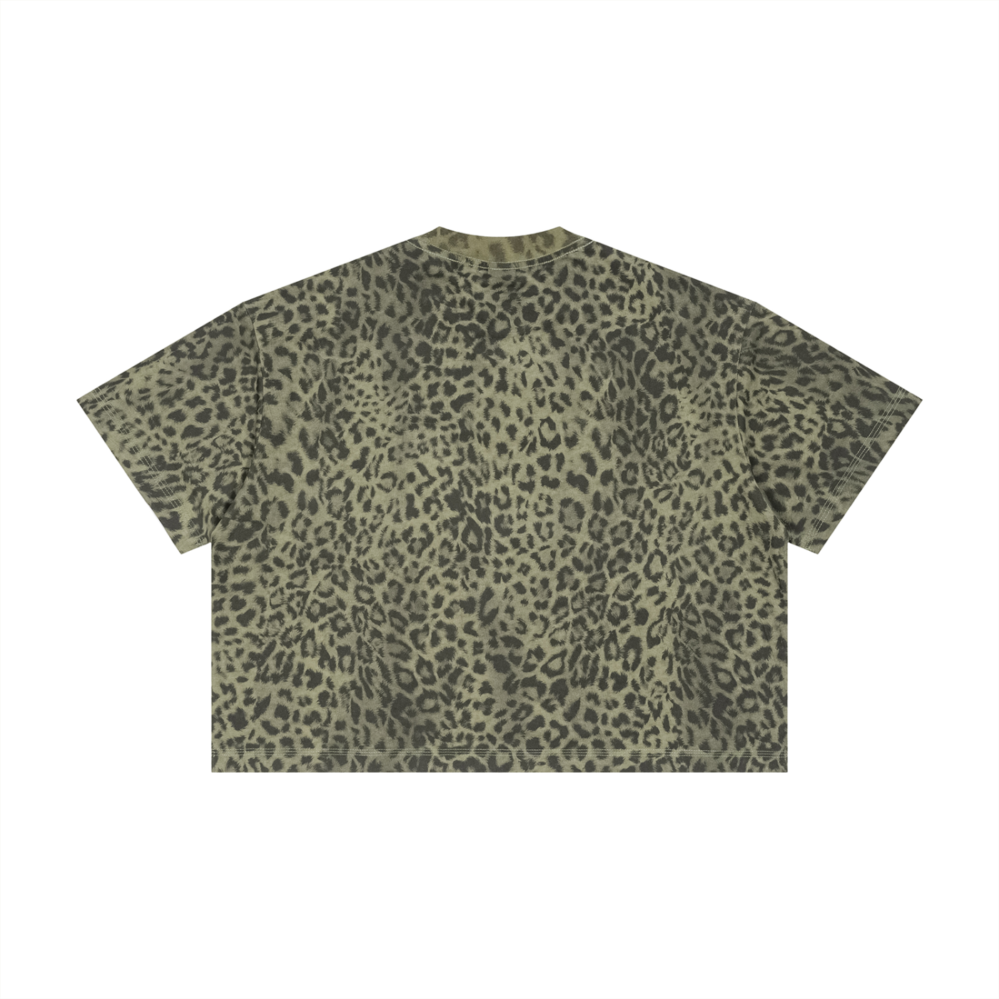 AMORAKI UNISEX LEOPARD BOXY TEE