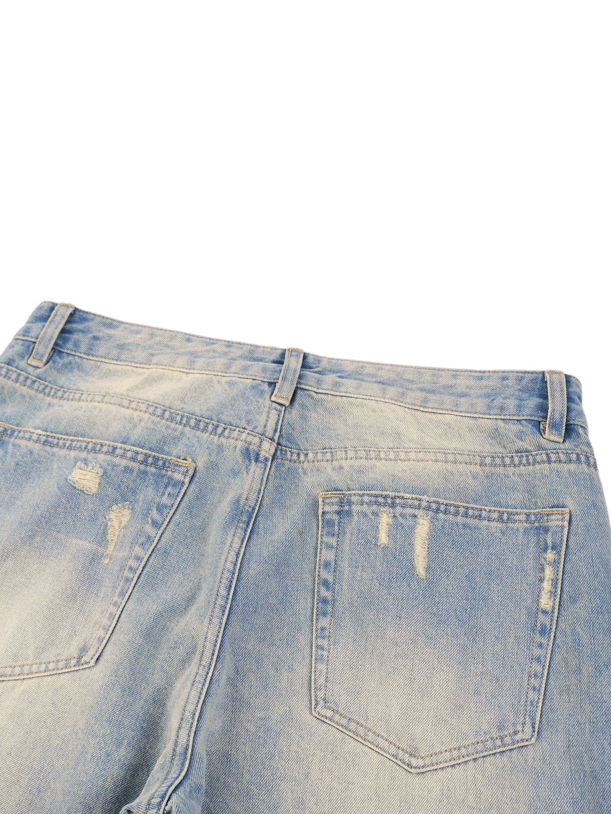 AMORAKI SUN FADED DENIM JEANS