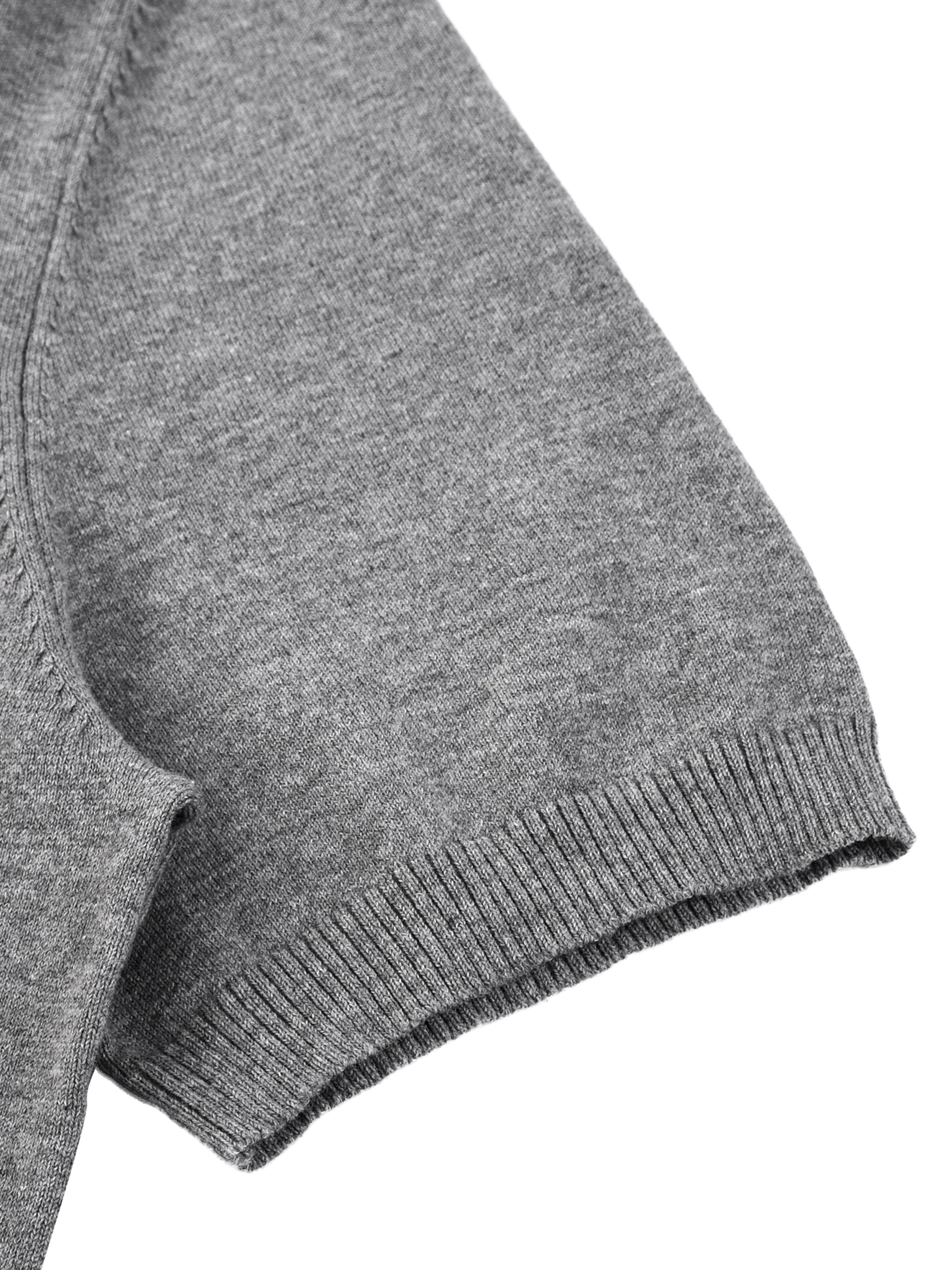 AMORAKI COTTON KNIT HENLEY TEE