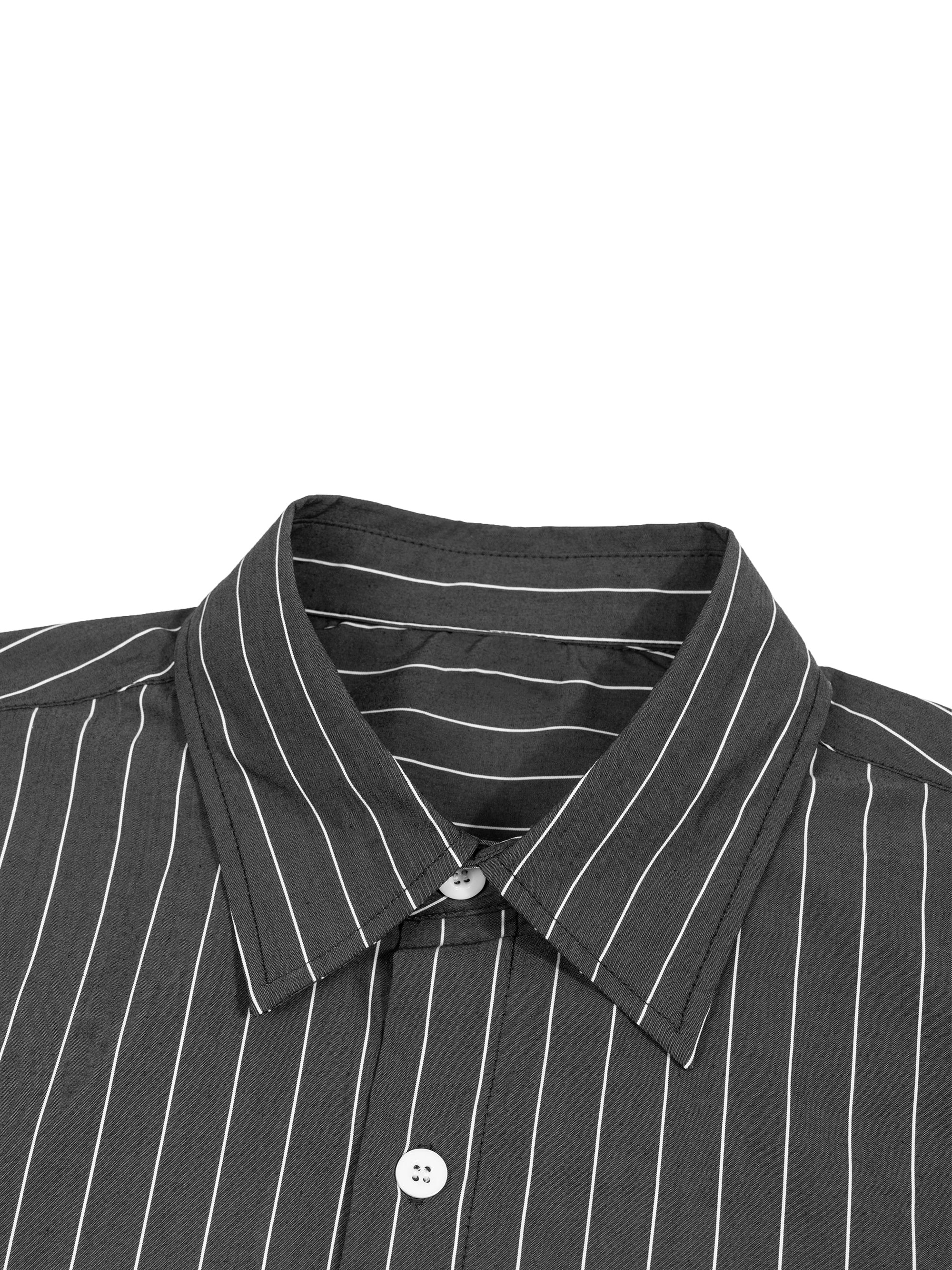 AMORAKI UNISEX STRIPED BOXY SHIRT