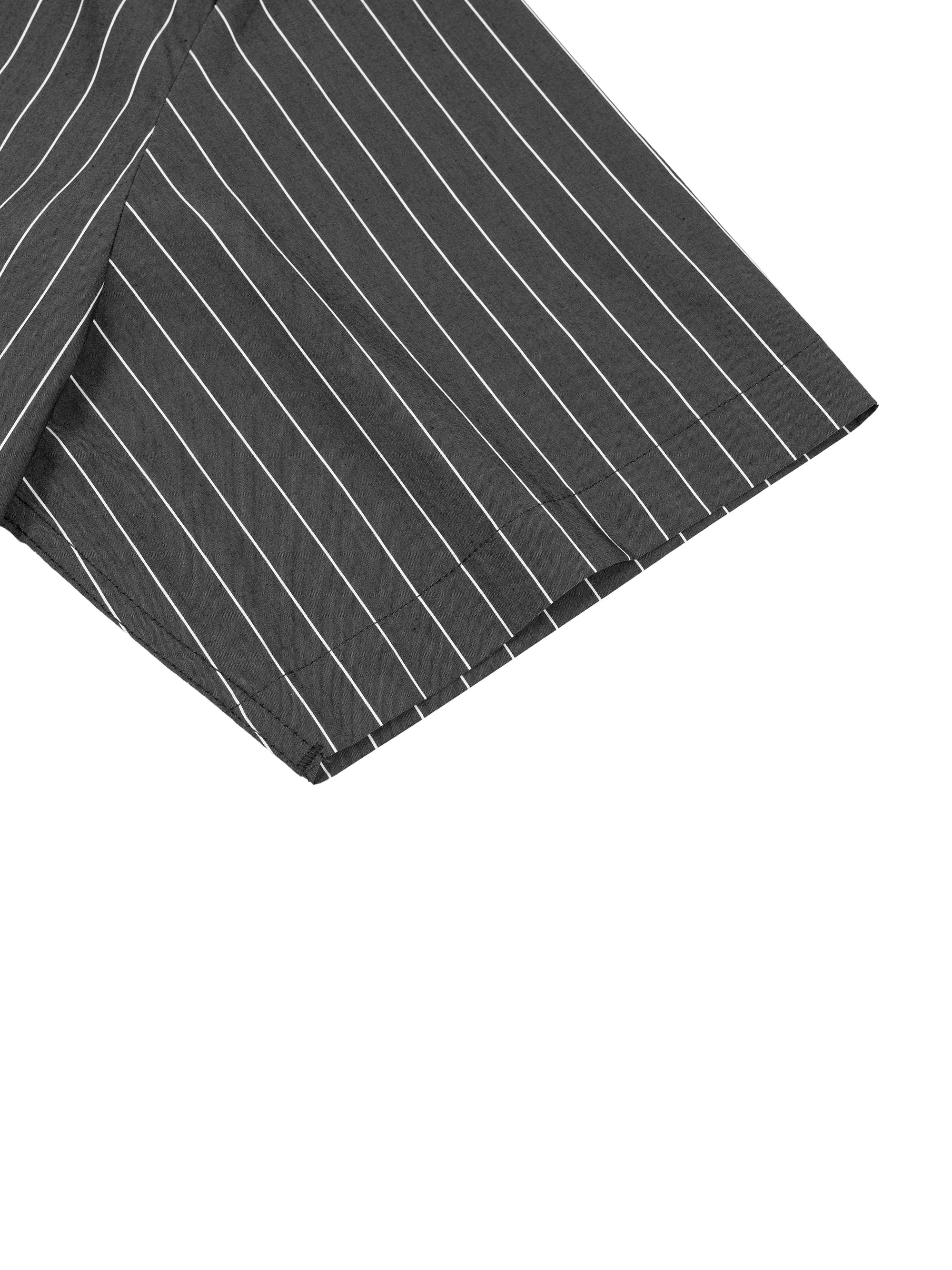 AMORAKI UNISEX STRIPED BOXY SHIRT