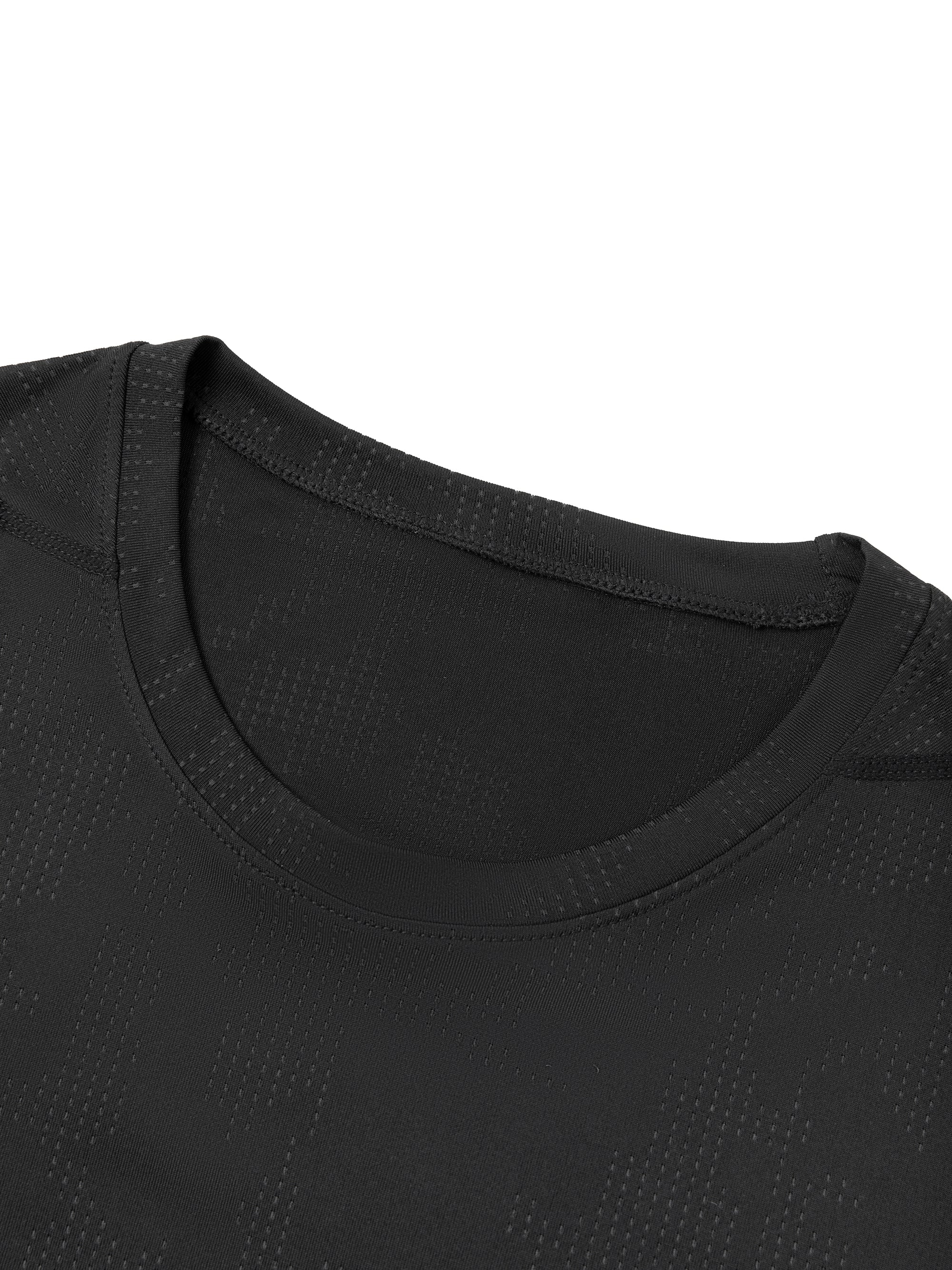 AMORAKI MEN'S JACQUARD MESH TEE