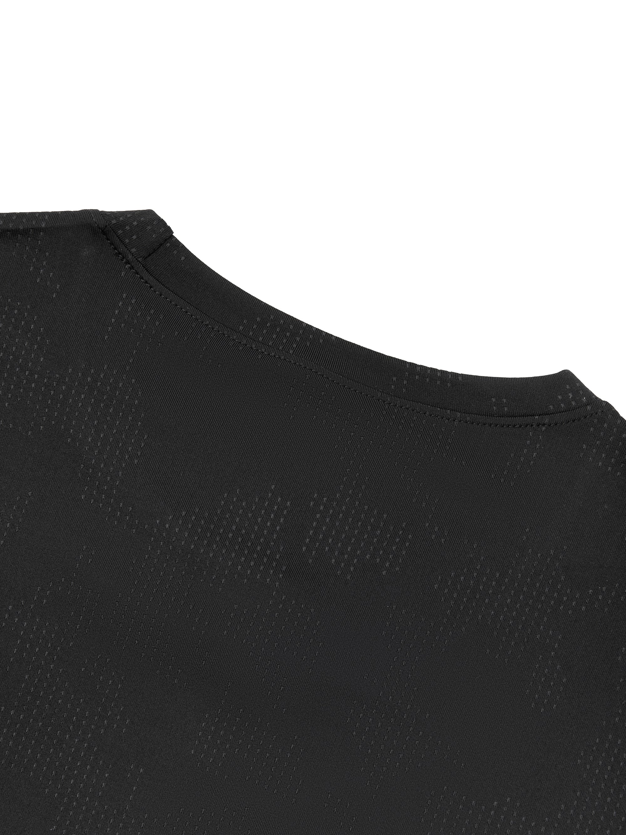 AMORAKI MEN'S JACQUARD MESH TEE