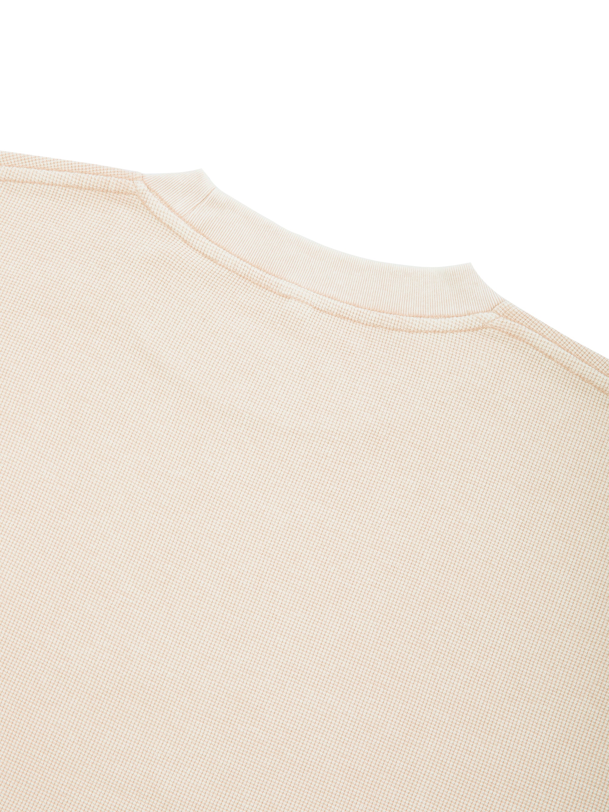 AMORAKI VINTAGE WASH WAFFLE BOXY TEE
