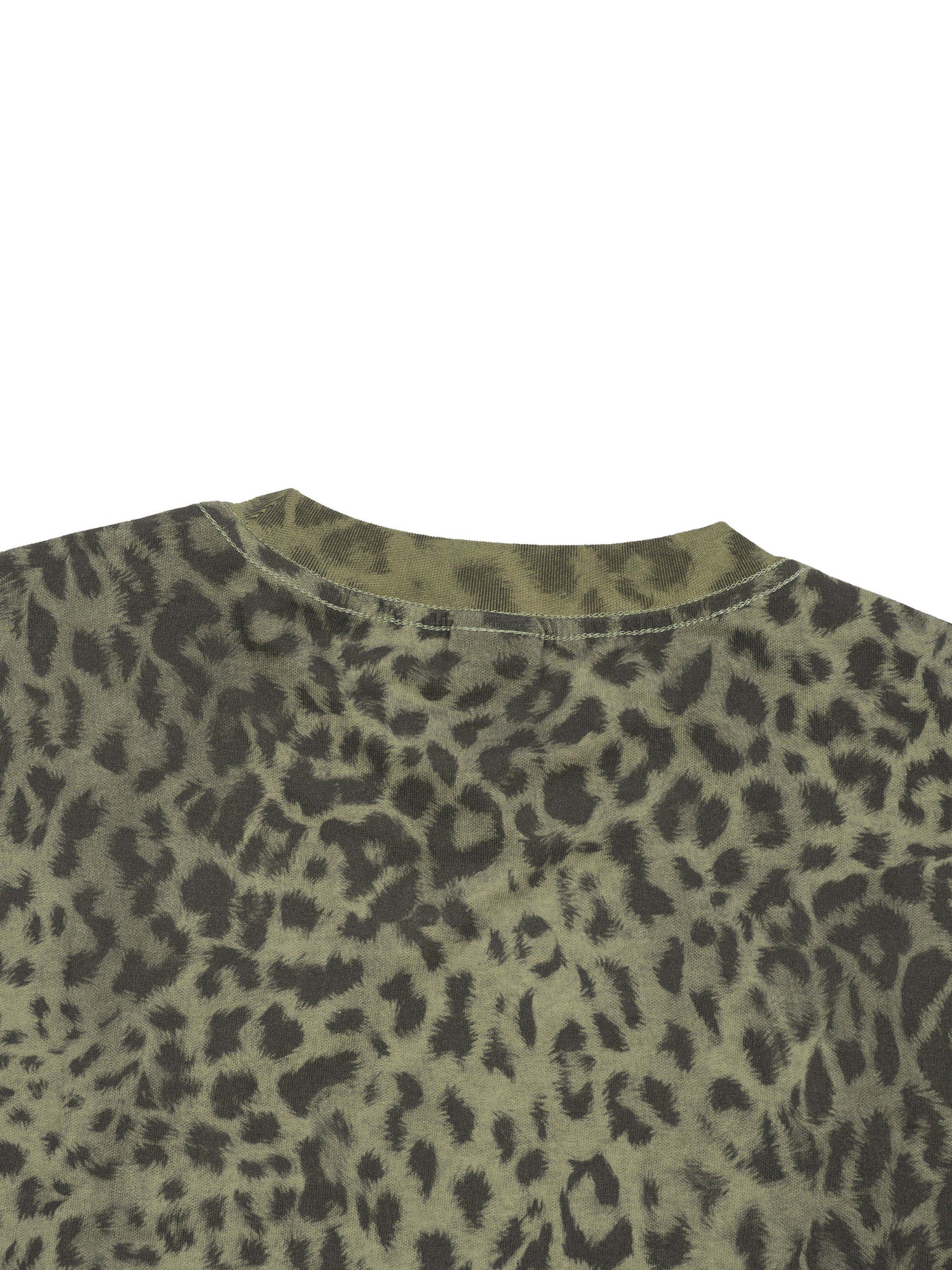 AMORAKI UNISEX LEOPARD BOXY TEE