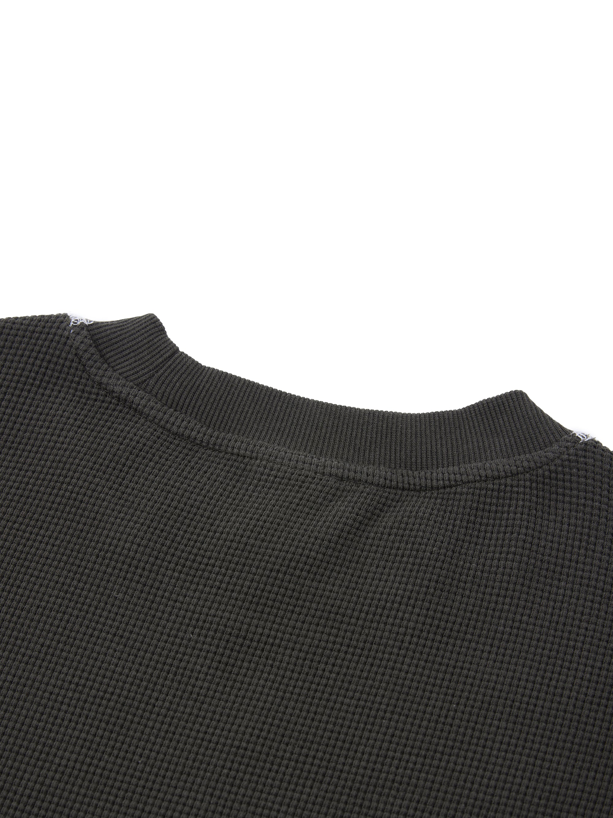 AMORAKI UNISEX SUNFADE WAFFLE BOXY TEE