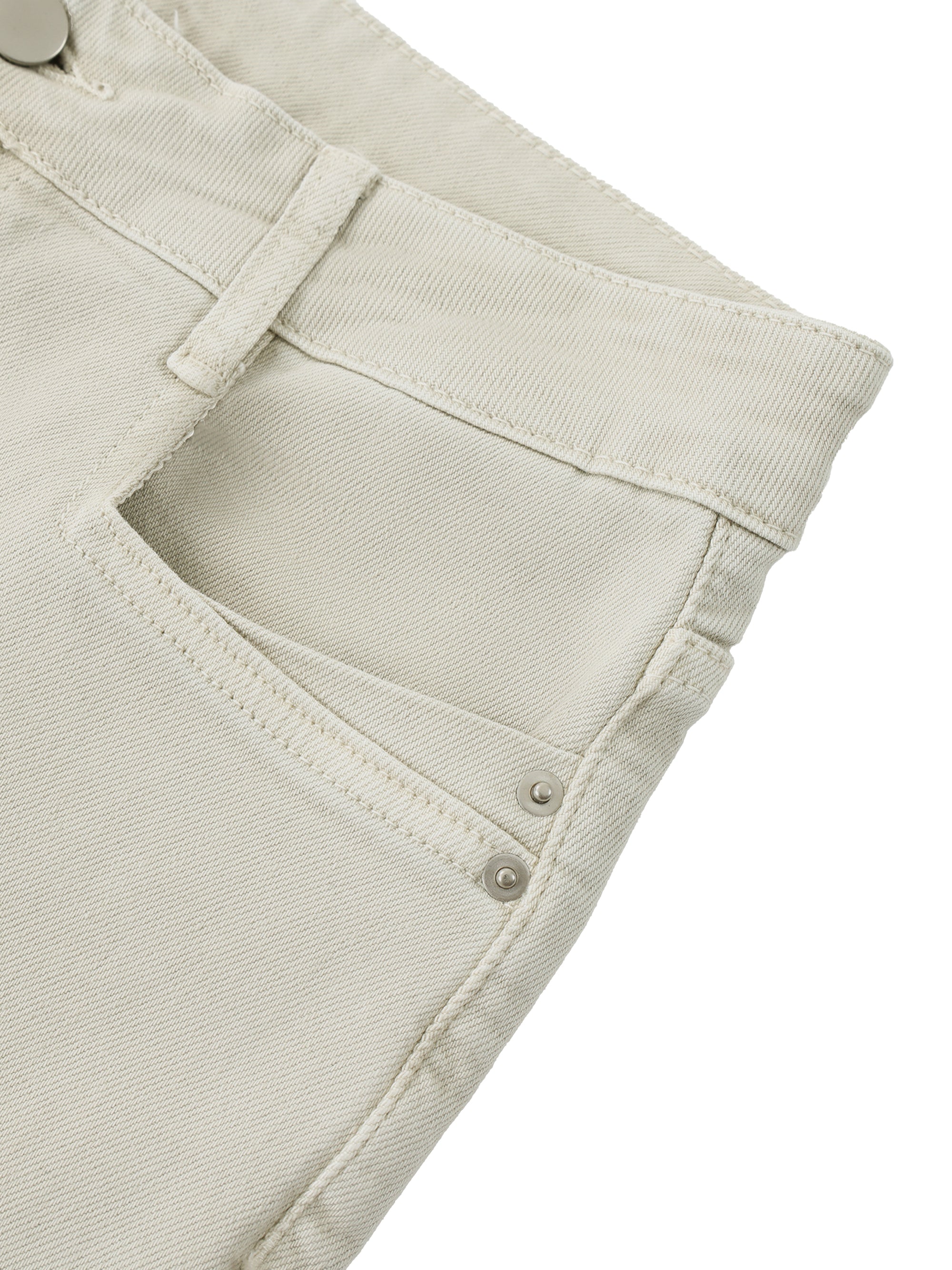 AMORAKI WOMEN'S VINTAGE WASH FLARED DENIM